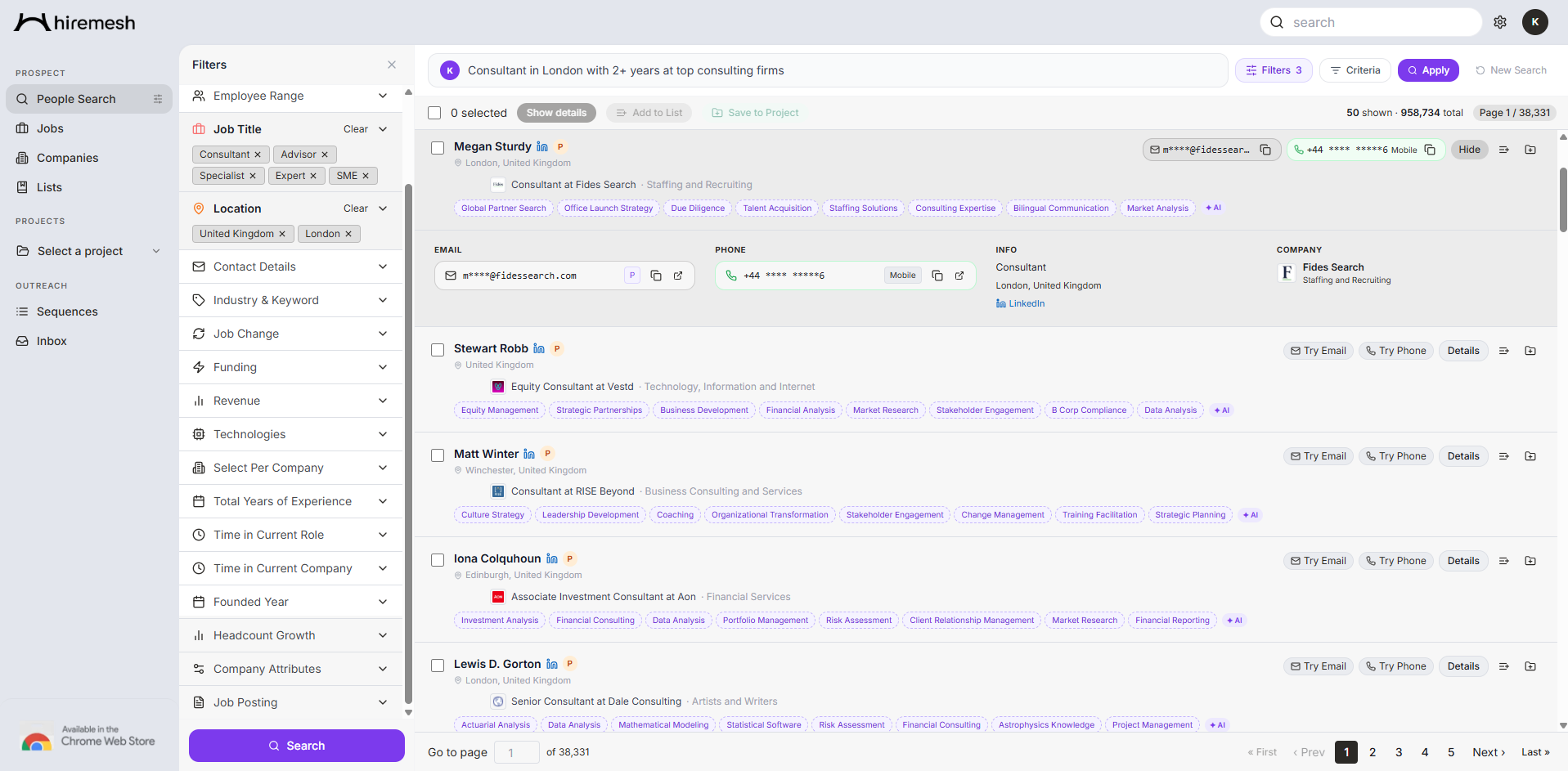 Hiremesh AI recruiting platform